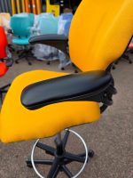 Humanscale Freedom Draughtsman Chair Tall Ergonomic Drafting Stool - Yellow - Image 4