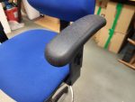 Draughtsman Office Chair High Back Ergonomic With Adjustable Foot Ring - Blue - Image 4