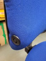 Draughtsman Office Chair High Back Ergonomic With Adjustable Foot Ring - Blue - Image 7