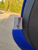 Draughtsman Ergonomic Used Chair High Back With Adjustable Foot Ring - Blue - Image 8