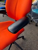 Humanscale Freedom Draughtsman Chair High Ergonomic Tall Office Seat - Orange - Image 8
