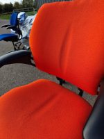 Humanscale Freedom Draughtsman Chair High Ergonomic Tall Office Seat - Orange - Image 10