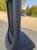 Draughtsman Chair Height Adjustable Office High Stool on Castors and Foot Ring - Image 7