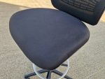 Draughtsman Chair Height Adjustable Office High Stool on Castors and Foot Ring - Image 14