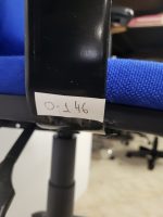 Blue Draughtsman Chair High Back Ergonomic With Adjustable Foot Ring - Office - Image 11