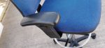 Draughtsman Chair Office Ergonomic High Back With Adjustable Foot Ring - Blue - Image 8