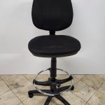 Used Draughtsman Chair High Back Ergonomic With Adjustable Height and Foot Ring