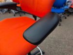 Humanscale Freedom Draughtsman Chair Tall Ergonomic Drafting Stool - Orange - Image 6