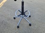 Used Blue Draughtsman Chair High Back Ergonomic w/ Adjustable Height, Foot Ring - Image 13