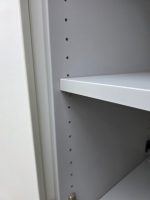 2 Door Cupboard White Lockable Modern Cabinet - Fast UK Delivery - Image 5