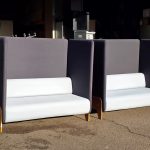 Mikomax Booth Sofa Reception High-Back Privacy Acoustic Panels Seating-Set of 2