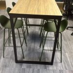Senator Modern Bar Leaner Table Modern Office Meeting w/ 6 Allermuir Kin Stools
