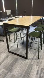 Senator Modern Bar Leaner Table Modern Office Meeting w/ 6 Allermuir Kin Stools - Image 2