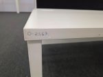 White Office Desks Back-to-Back with Screens & Free Pedestals - Set of 6 - Image 11