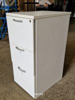 3 Drawer Office Filing Cabinet Lockable White Finish - A4 / Legal Size Documents - Image 6