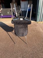 Dunelm Black Dining Chairs - Set of 2 Modern / Contemporary Upholstered Seats - Image 19