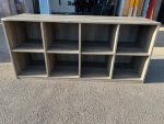 Open Shelves Bookcase Cupboard Low Height, 8-Cube Wooden Office Storage - 160cm - Image 5
