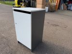 Lockable Confidential Waste Cabinet White Office Paper Disposal - UK Delivery