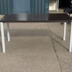 Shop black steel table