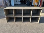 Open Shelves Bookcase Cupboard Low Height, 8-Cube Wooden Office Storage - 160cm - Image 16