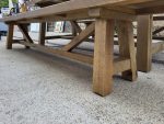 Wood Rustic Table and Bench Set - Dining/Home - Seats 8–10 People - Image 6