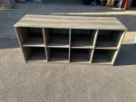 Open Shelves Bookcase Cupboard Low Height, 8-Cube Wooden Office Storage - 160cm - Image 25
