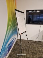 Flipchart Tripod Easel Whiteboard Stand Adjustable Legs Magnetic - Image 4