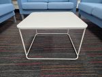 Kinnarps White Square Coffee Table Modern Office Lounge/Reception - 60x60cm
