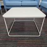 Kinnarps White Square Coffee Table Modern Office Lounge/Reception - 60x60cm