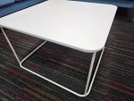 Kinnarps White Square Coffee Table Modern Office Lounge/Reception - 60x60cm - Image 2