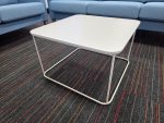 Kinnarps White Square Coffee Table Modern Office Lounge/Reception - 60x60cm - Image 4