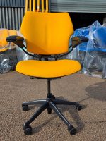 Humanscale Freedom Ergonomic Office Chair Yellow | Refurbished | Adjustable Arms - Image 2