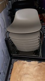 Used Bar Stools Boss Design Chrome Frame Footrest - 14 Loop Stools BIG SET - Image 11