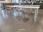 Used Bar Stools Boss Design Chrome Frame Footrest - 14 Loop Stools BIG SET - Image 15