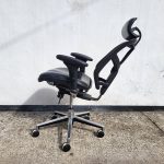 Used High Back Mesh Office Chair With Adjustable Headrest Ergonomic Task Seating