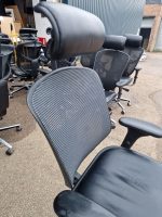 Used High Back Mesh Office Chair With Adjustable Headrest Ergonomic Task Seating - Image 23