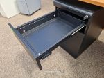 L Shape Office Desk Corner Workstation with Lockable Mobile 3 Drawer Pedestal - Image 7