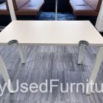 Haworth Used Office Ergonomic Desk Height Adjustable White Workstation - 100cm