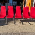 Allermuir High Back Chair  - Set of 14 Stacking Upholstered Meeting Red Seats