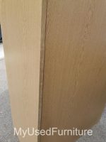 Office Wooden Storage Cupboard Sliding Shutter Door Tambour Cabinet - Grey - Image 6