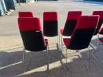 Allermuir High Back Chair  - Set of 14 Stacking Upholstered Meeting Red Seats - Image 9