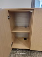 Bene Wooden Storage Cupboard 5 Doors Lockable 200cm Wide - Premium AL series - Image 7