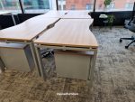 Used Office Desk with Mobile Lockable Pedestal  - Multiple Units in Stock
