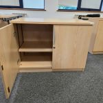 Used Low Storage Cupboard Lockable Office Cupboard with Adjustable Shelf