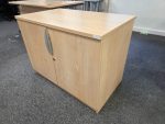 Used Low Storage Cupboard Lockable Office Cupboard with Adjustable Shelf - Image 9