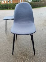 Used Retro Padded – Upholstered Dining/Meeting Chairs, Black Legs (Set of 4) - Image 13