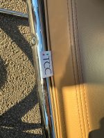 Beige Cantilever Meeting Chairs, Upholstered w/ Polished Metal Frame - Set of 6 - Image 4