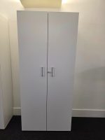 Narbutas Shelves Cabinet Cupboard White Free Standing Tall Lockable Storage Unit - Image 5
