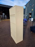 Office Tall Storage Cabinet Lockable Combi Cupboard - 3 Drawers, 2 Open Sections - Image 18
