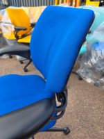 Humanscale Freedom Office Chair High Ergonomic Upholstered Seat - Royal Blue - Image 4